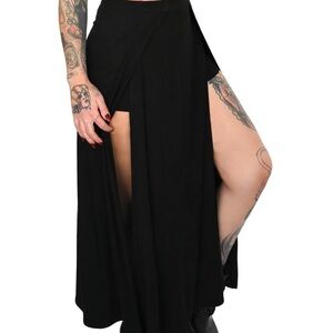 Foxblood Darla Maxi Skirt With Built In Shorts